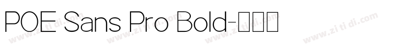 POE Sans Pro Bold字体转换